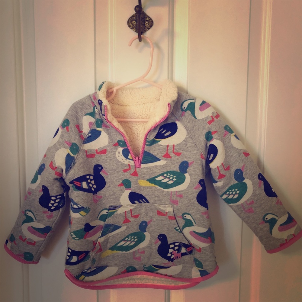 Mini Boden girls fleece sweatshirt